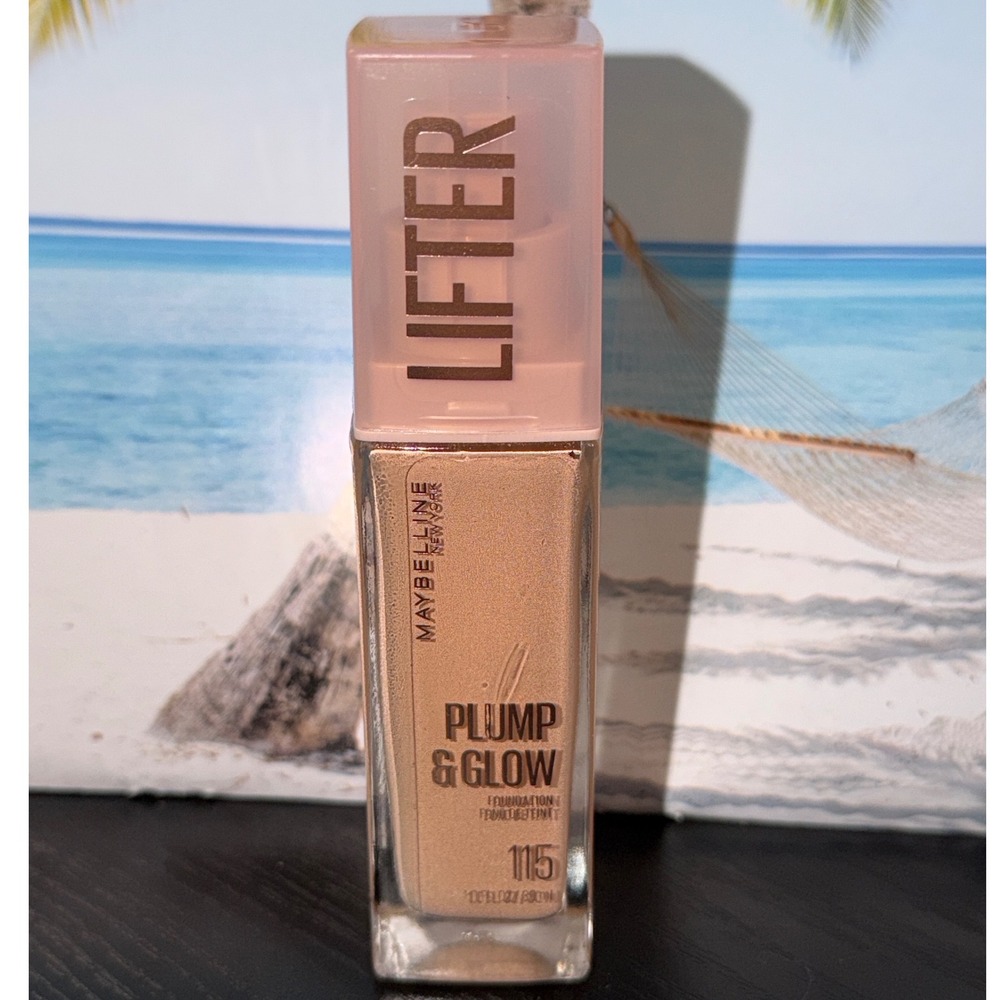 Maybelline Lifter Plump & Glow Foundation Shade 115 Hyaluronic Acid